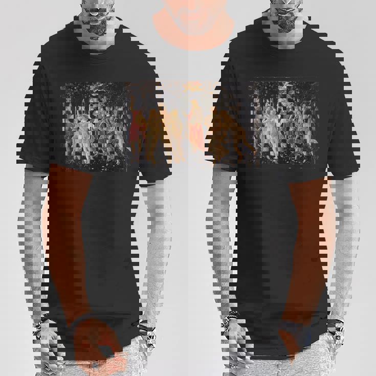 サンドロ・ボッティチェリの春（プリマヴェーラ） Tシャツ 面白い贈り物