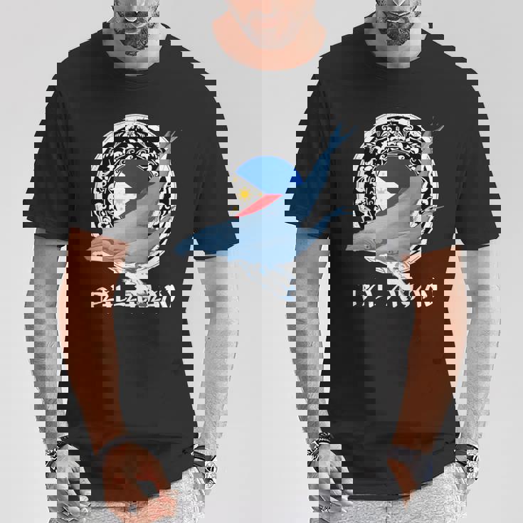 ザトウクジラ パラワン フィリピン 長袖tシャツ Tシャツ 面白い贈り物