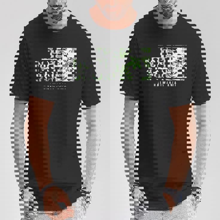 ザ・ノースショアハワイ・フローラル Tシャツ 面白い贈り物