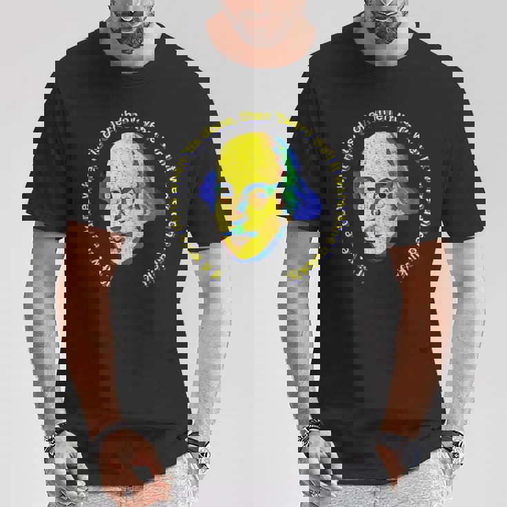 シェイクスピアがマクベスの言葉を引用したらそれが終わったら終わった Tシャツ 面白い贈り物