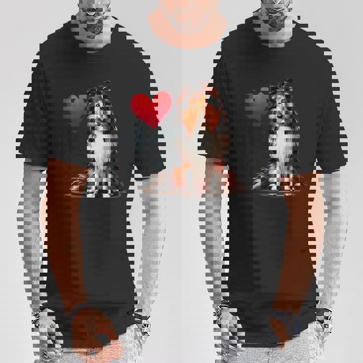 シェルティ・ドッグ・ママ、シェットランド・シープドッグ・ママ Tシャツ 面白い贈り物