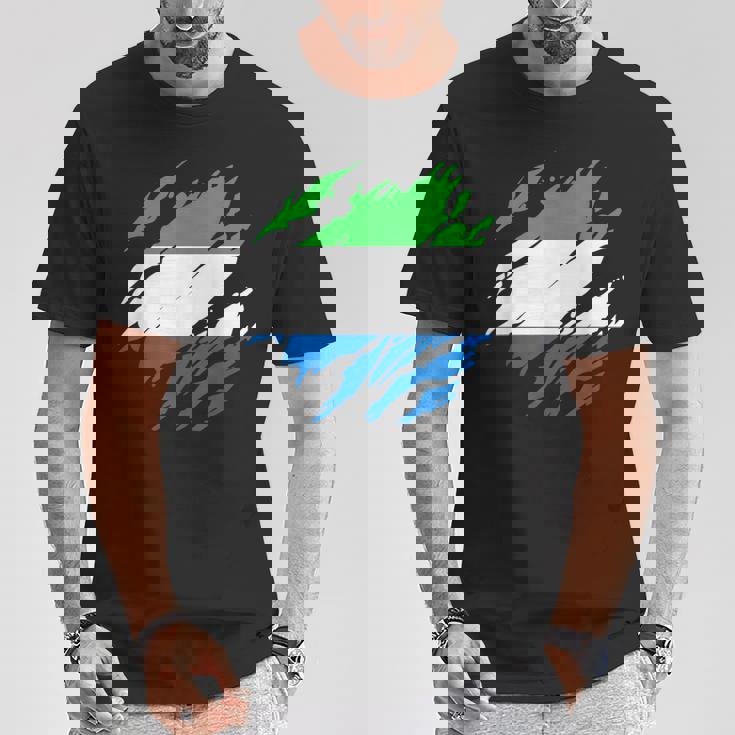 シエラレオネの国旗シエラレオネ Tシャツ 面白い贈り物