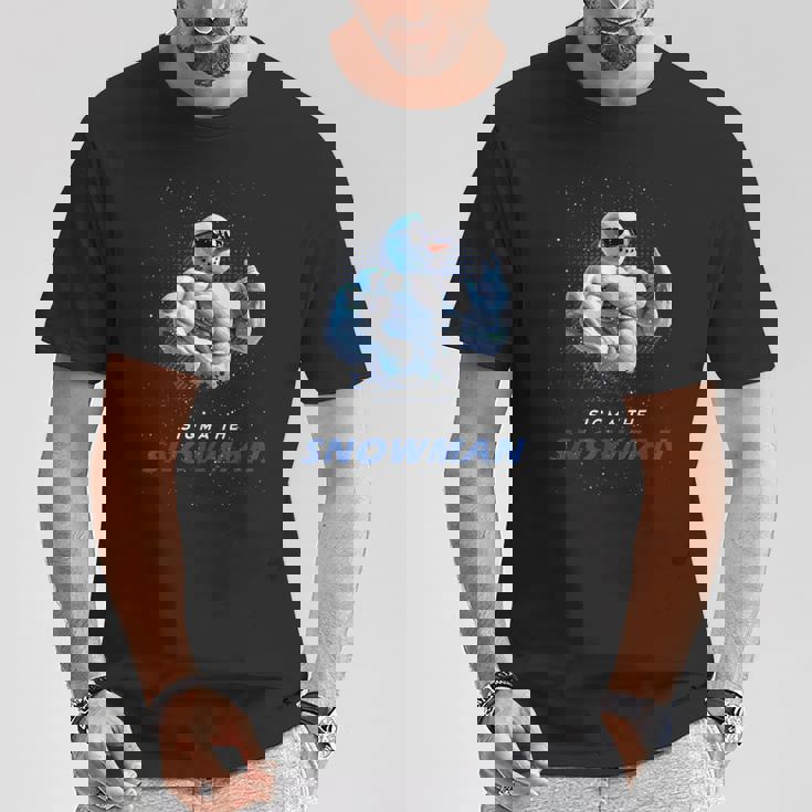 シグマザスノーマンブラッシュリズメリークリスマス Xマスク Tシャツ 面白い贈り物