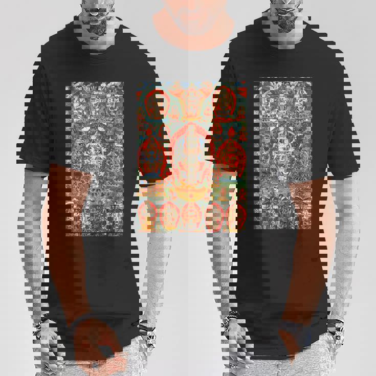 シッダ ラクシュミ チベット仏教 タンカ 曼荼羅 仏教 Tシャツ 面白い贈り物