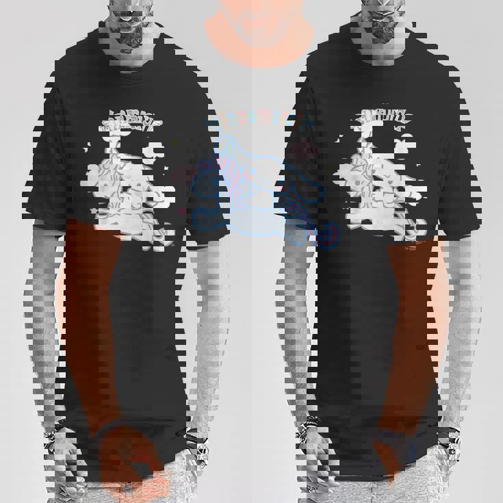 シナモロール ユニコーン ダークカラー Tシャツ 面白い贈り物