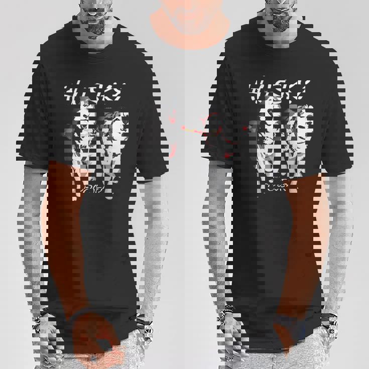 シベリアンハスキーパワーすごいかわいいハスキー Tシャツ 面白い贈り物