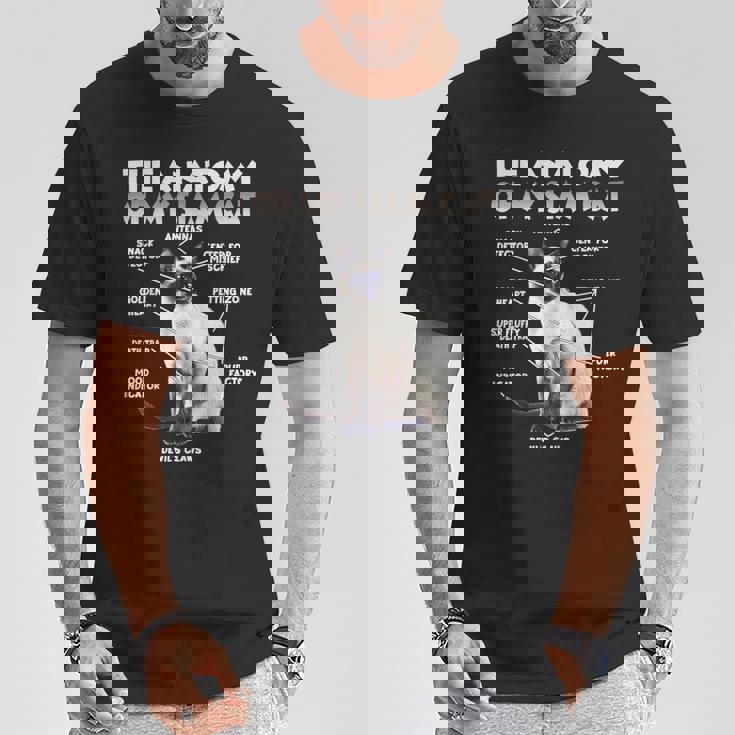 シャム猫Tシャツ 面白い贈り物