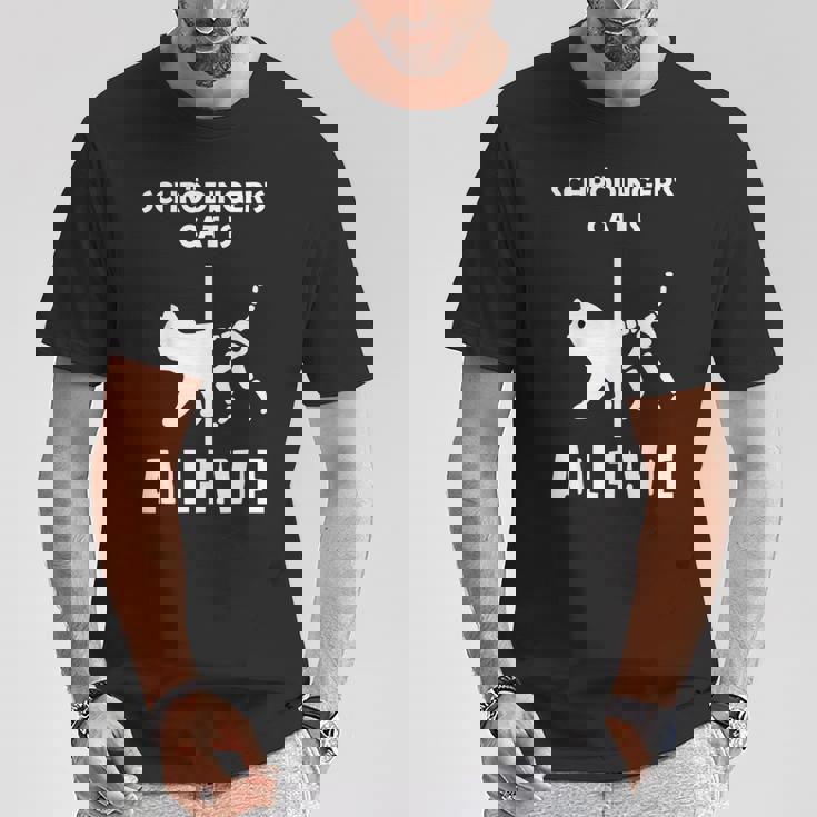 シュレディンガーの猫-死んで生きている-物理オタク Tシャツ 面白い贈り物