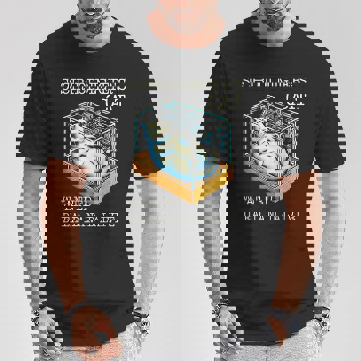 シュレディンガーの猫指名手配教授 科学物理教師 Tシャツ 面白い贈り物