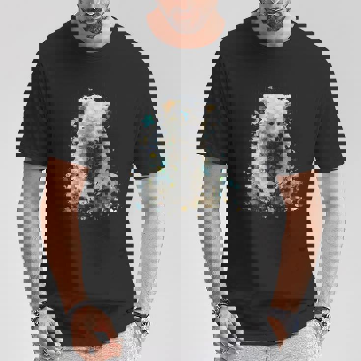 シロクマ 動物 モチーフ 作品 シロクマ Tシャツ 面白い贈り物