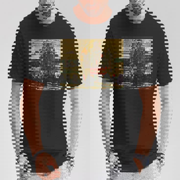 シングル・ハウス・バイ・エゴン・シーレ1915 Tシャツ 面白い贈り物