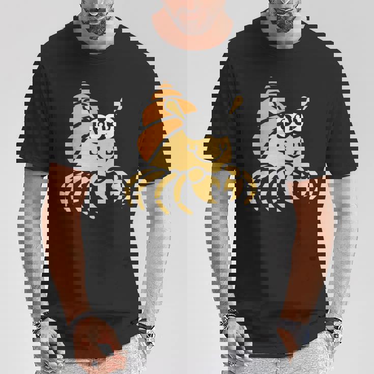 シンプルでかわいいミニマリストの甲殻類のリトル・ハーミット・バーナード Tシャツ 面白い贈り物