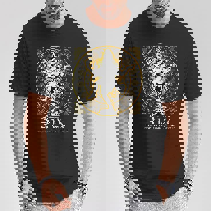 シヴァ「クリエイター、メンテナー、デストロイヤー」ヒンドゥー教の神 シヴァ神 Tシャツ 面白い贈り物