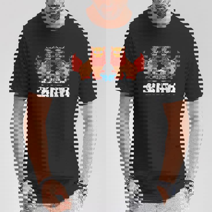 シーサー犬沖縄 Tシャツ 面白い贈り物