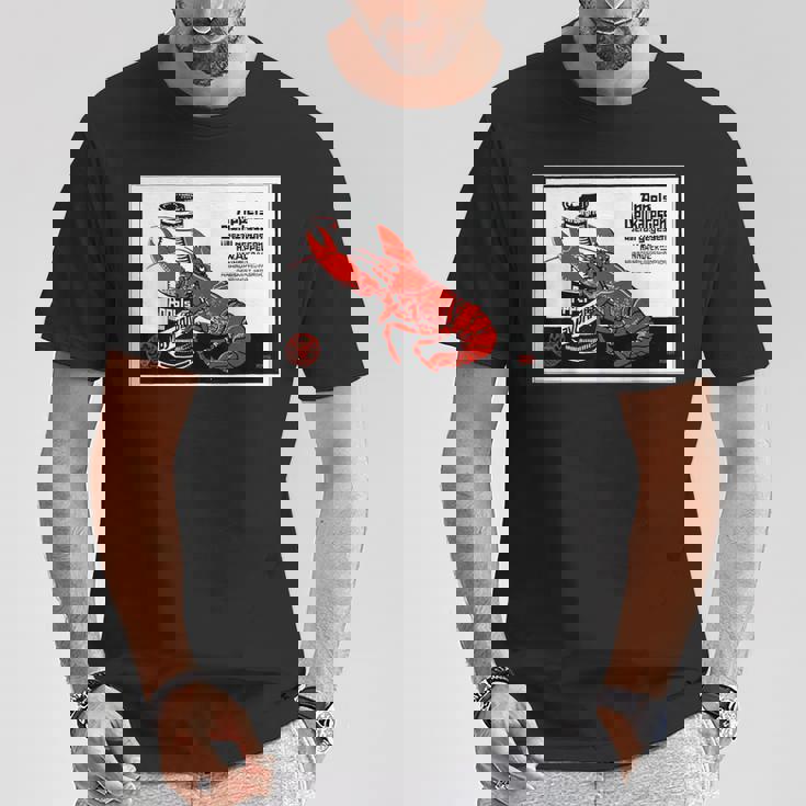 シーフード 1879 ドイツ ロブスター ザリガニ 甲殻類 レトロ Tシャツ 面白い贈り物