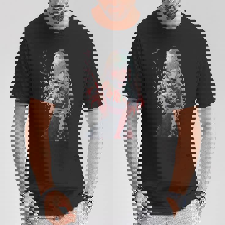 ジェスガオ ヤンデレ漫画 アニメ 女の子 キャラクター Tシャツ 面白い贈り物