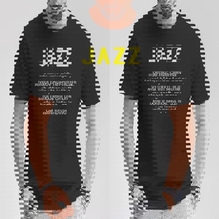 ジャズ音楽辞書の定義面白いジャズミュージシャンヴィンテージ Jazz Tシャツ 面白い贈り物