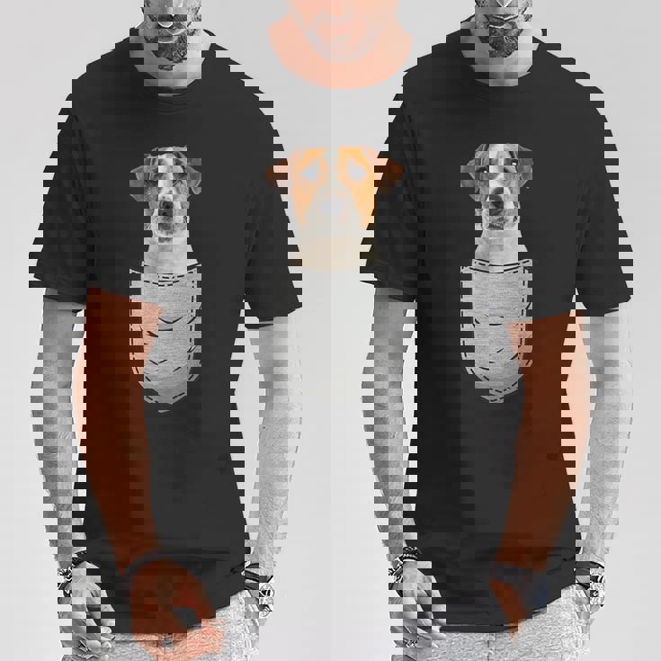 ジャックラッセルテリア Jrt チェストバッグ ポケットドッグオーナー Tシャツ 面白い贈り物
