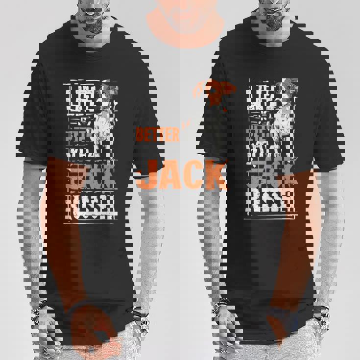 ジャック・ラッセル・テリア 犬所有者へのギフト Tシャツ 面白い贈り物