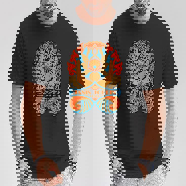 ジャニス・ジョプリン パールアールヌーボー 蓮の花 Tシャツ 面白い贈り物