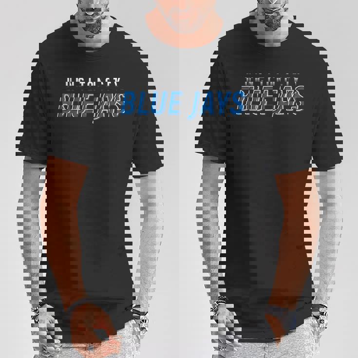 ジャンクションシティ・カンザス・ジャンクション・シティ・ブルージェイズ Tシャツ 面白い贈り物