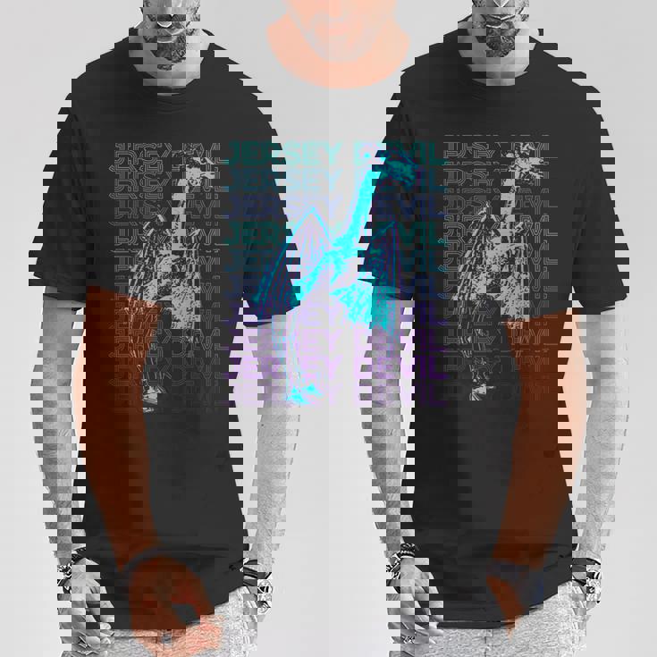 ジャージーデビルクリプティッドクリプトゾロジーレトロ Tシャツ 面白い贈り物