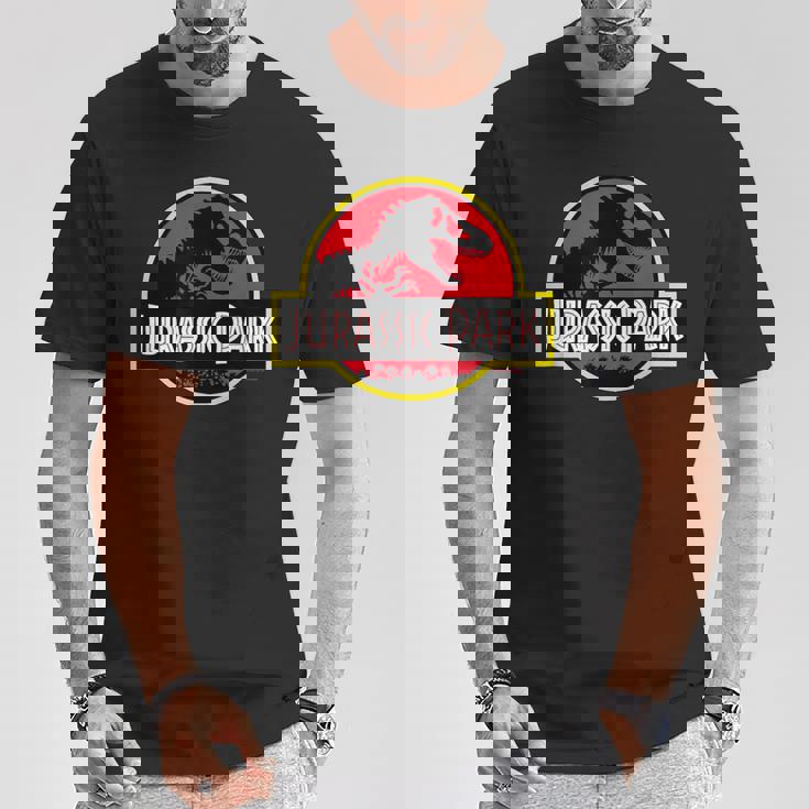 ジュラシックパークのロゴ 公式ライセンス商品。 Tシャツ 面白い贈り物