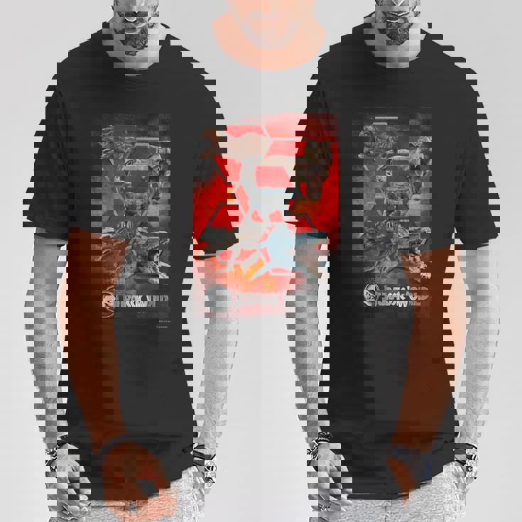 ジュラシック・ワールド Large Set Tシャツ 面白い贈り物