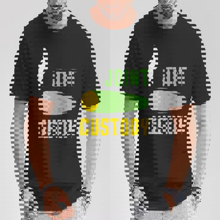 ジョイントカストディ マリファナウィード Tシャツ 面白い贈り物