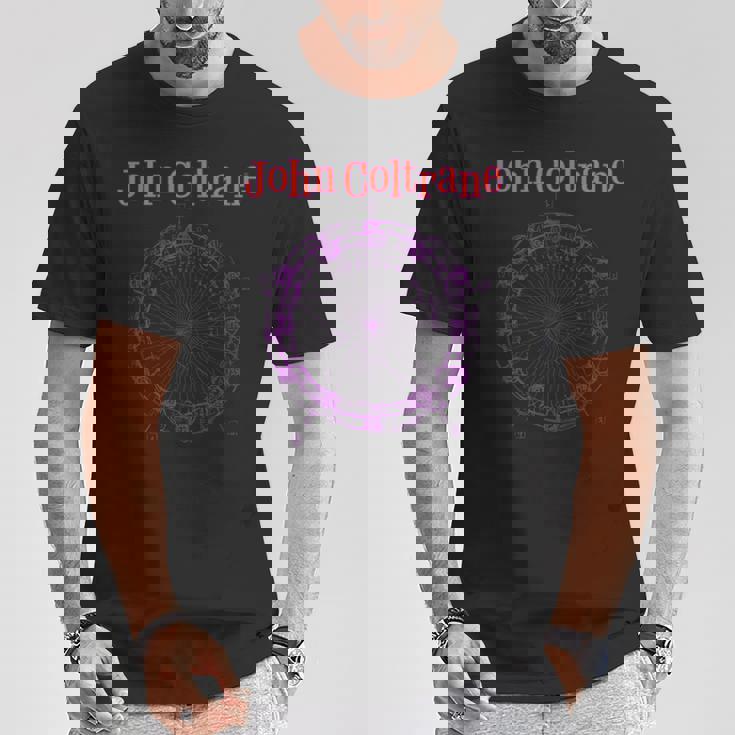 ジョン・コルトレーン サークル・オブ・フィフス ドローイング Tシャツ 面白い贈り物