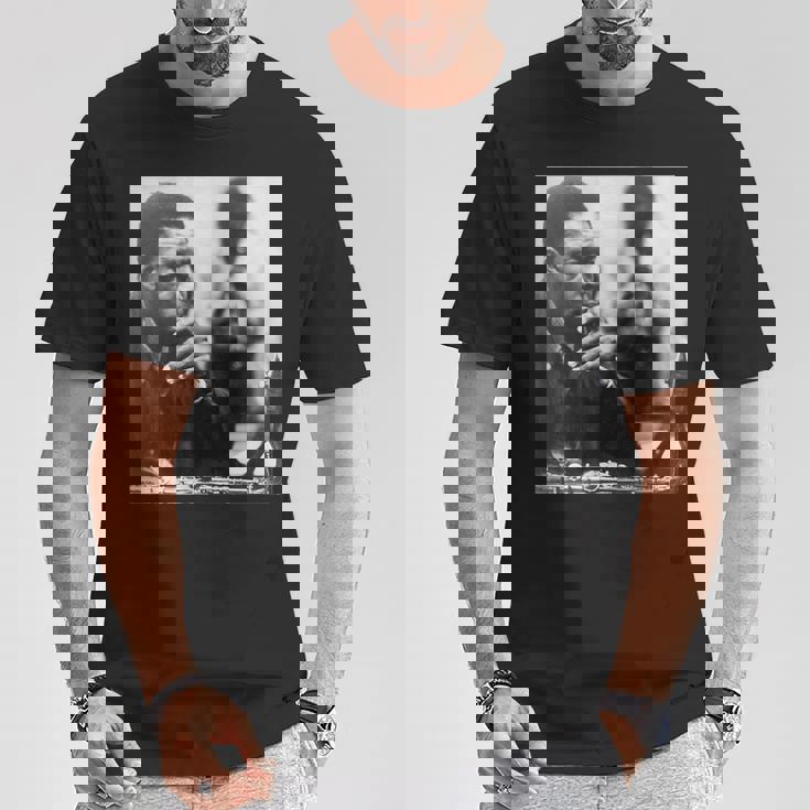 ジョン・コルトレーン 白黒写真 Tシャツ 面白い贈り物