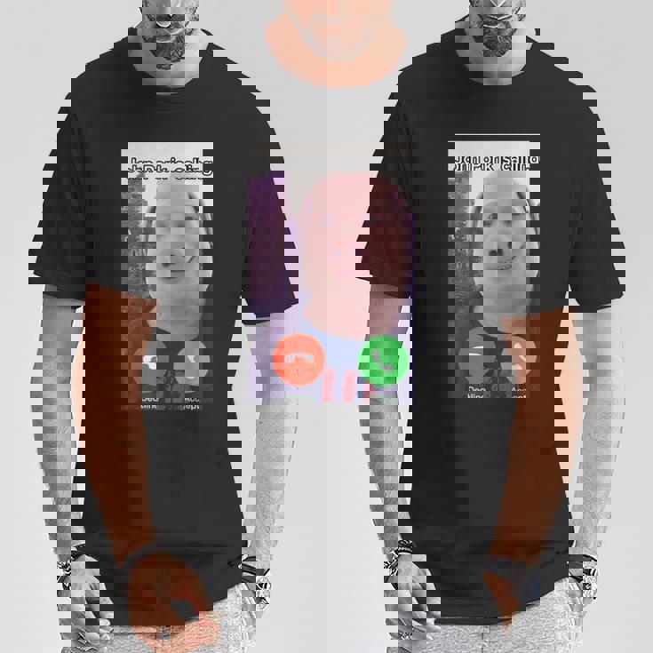 ジョン・ポークがファニー・アンサー・コール・フォンをかけている Tシャツ 面白い贈り物