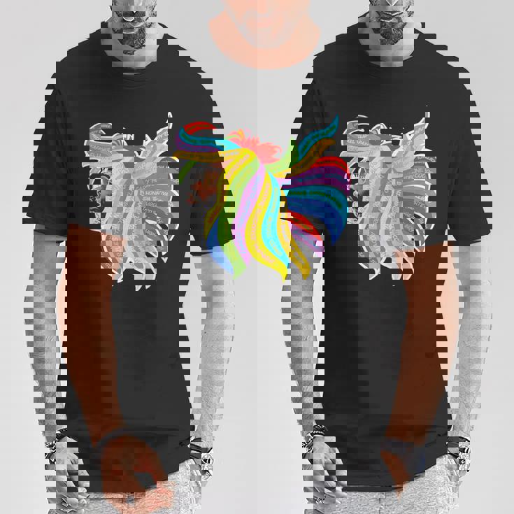 ジョージ・クリントン レインボーヘア Tシャツ 面白い贈り物