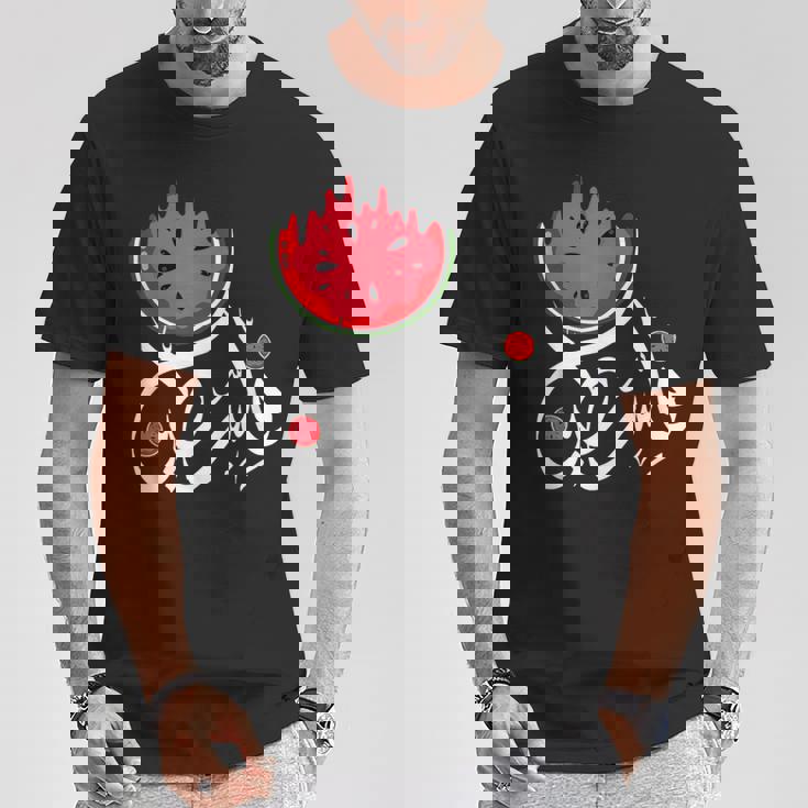 スイカ パレスチナ スイカ パレスチナコレクション Tシャツ 面白い贈り物