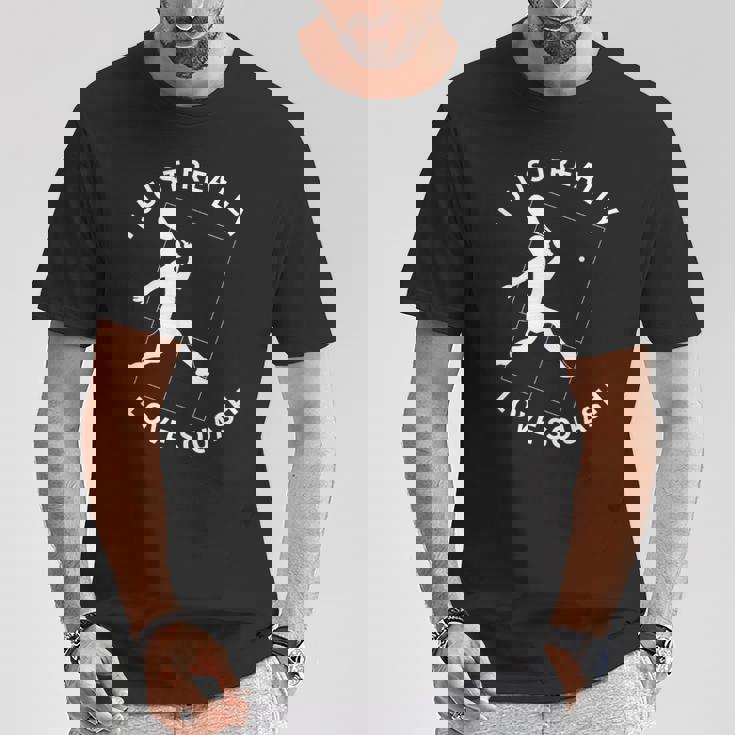 スカッシュプレーヤー I Just Really Lovequash Tシャツ 面白い贈り物