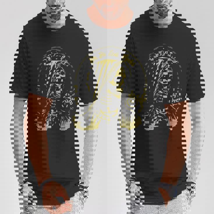 スカルサンタムエルテエルジェフェ Tシャツ 面白い贈り物