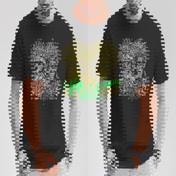 スカルサンタムエルテエルジェフェカトリーナ Tシャツ 面白い贈り物