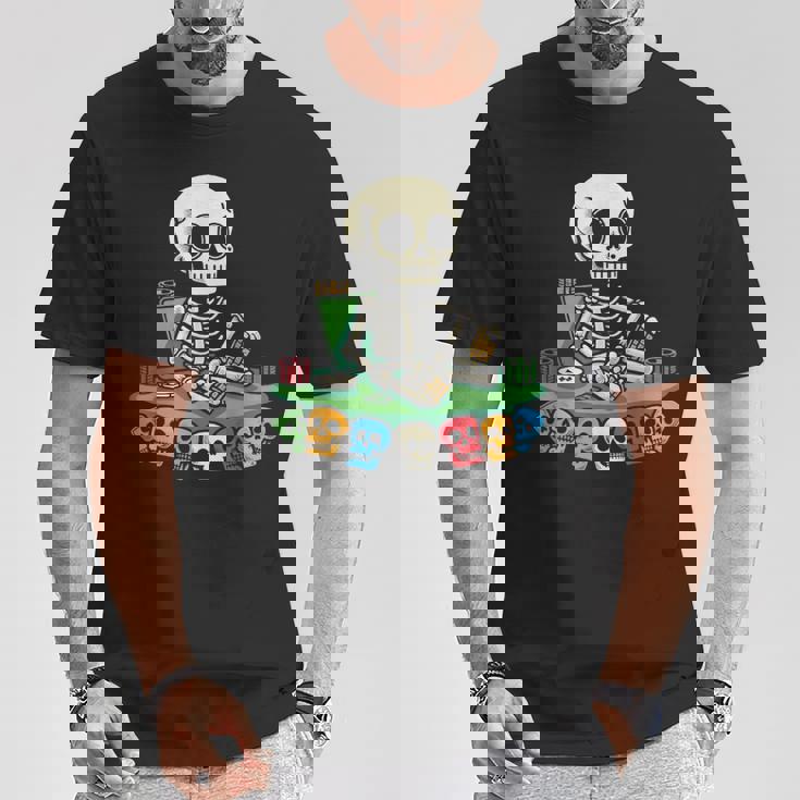 スケルトン ポーカー トランプ ギャンブル カジノ スカル ゲーム カード Tシャツ 面白い贈り物