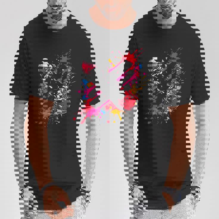 スケートボード ストリートアート スケートボード ファン Tシャツ 面白い贈り物