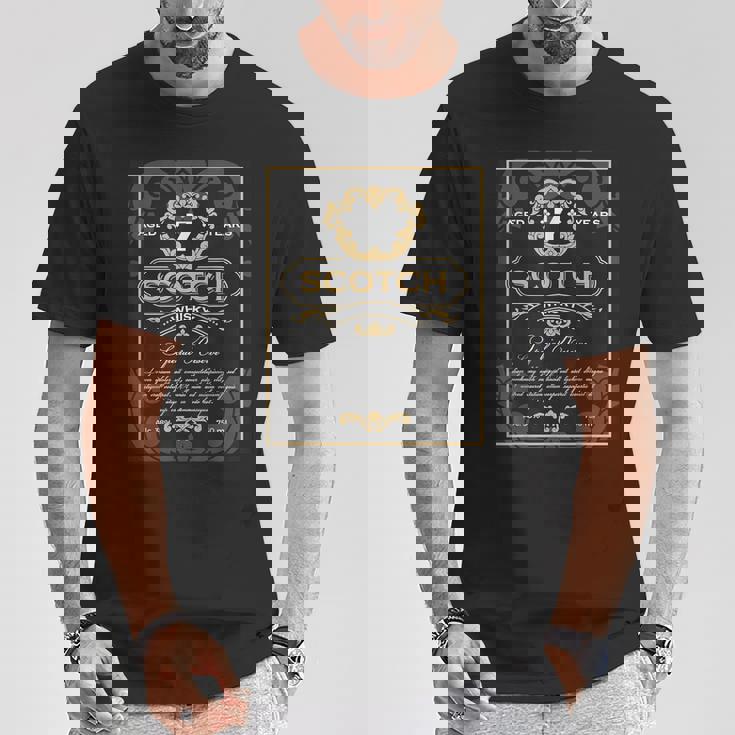 スコッチ ウイスキー ラベル お酒 父の日 バチェラー パーティー ギフト ウォッカ テキーラ コニャック ブランデー Tシャツ 面白い贈り物