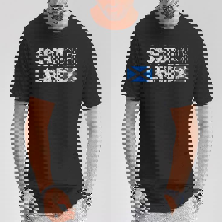 スコットランド国旗 スコッチ ウイスキー おもしろい スコットランド ギフト Tシャツ 面白い贈り物