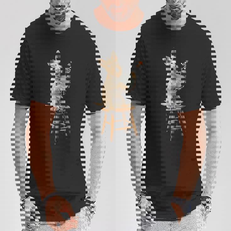 スコティッシュ・テリア・ドッグ ブルーグラス バンジョー選手 Tシャツ 面白い贈り物