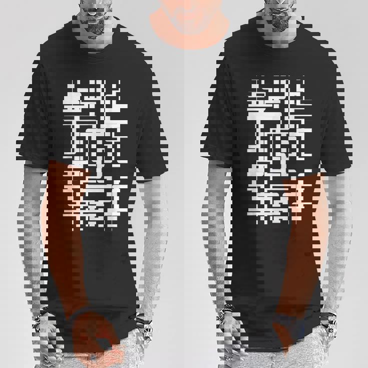 スタイリッシュ幾何学模様 Tシャツ 面白い贈り物