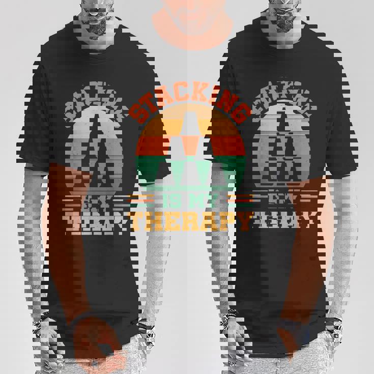 スタッキングカップ スピードスタッカー スポーツ スタッキング ティーカップ スタッキング Tシャツ 面白い贈り物