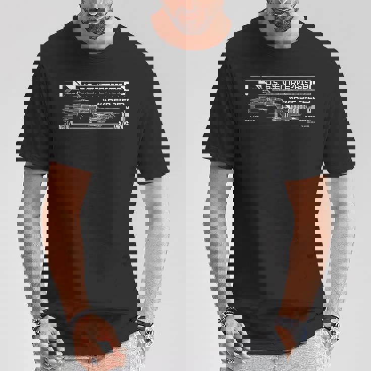 スタートレック Uss エンタープライズ D 公式ライセンス商品。 Tシャツ 面白い贈り物