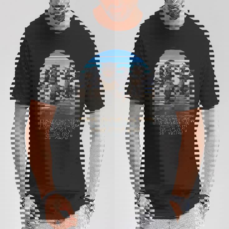 スター・ウォーズ マンダロリアン 大丈夫 レトロショット Tシャツ 面白い贈り物