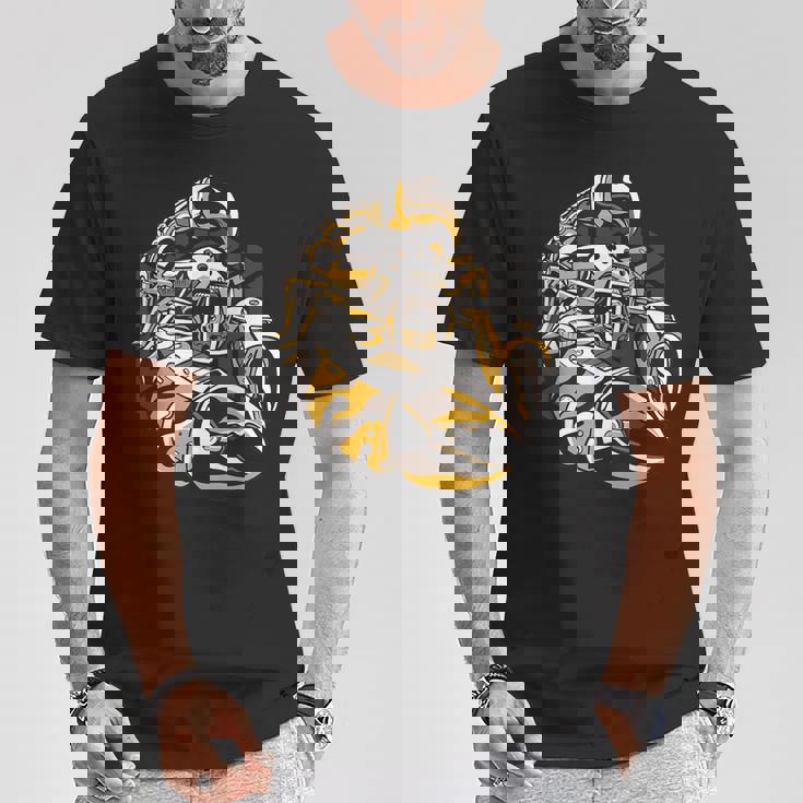 スチームパンクロボットサソリ アーティスティックグラフィック Tシャツ 面白い贈り物