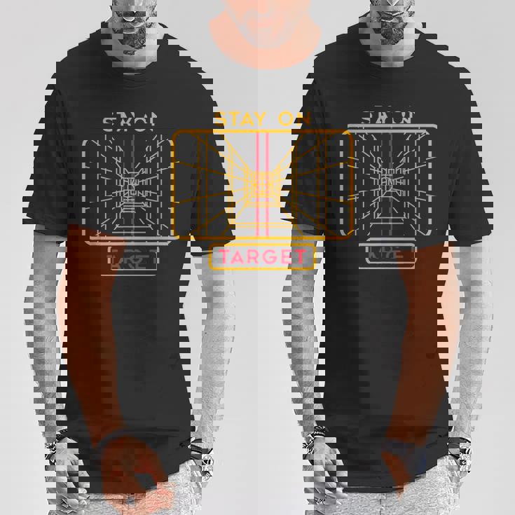 ステイ・オン・ターゲット Tシャツ 面白い贈り物