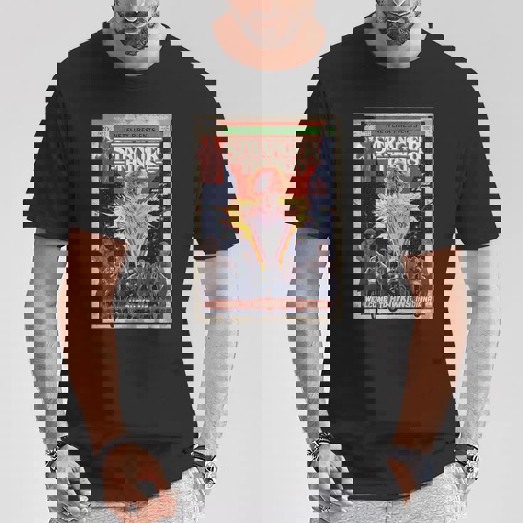 ストレンジャー・シングス リミックス 80年代レトロコミックアート ホーキンズへようこそ Tシャツ 面白い贈り物