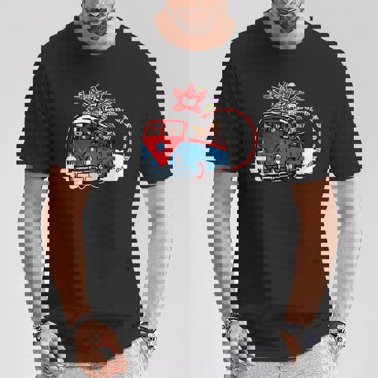 ストレンジャー・シングス・コード・レッド・ロード・トリップ・デモゴルゴン・アート Tシャツ 面白い贈り物